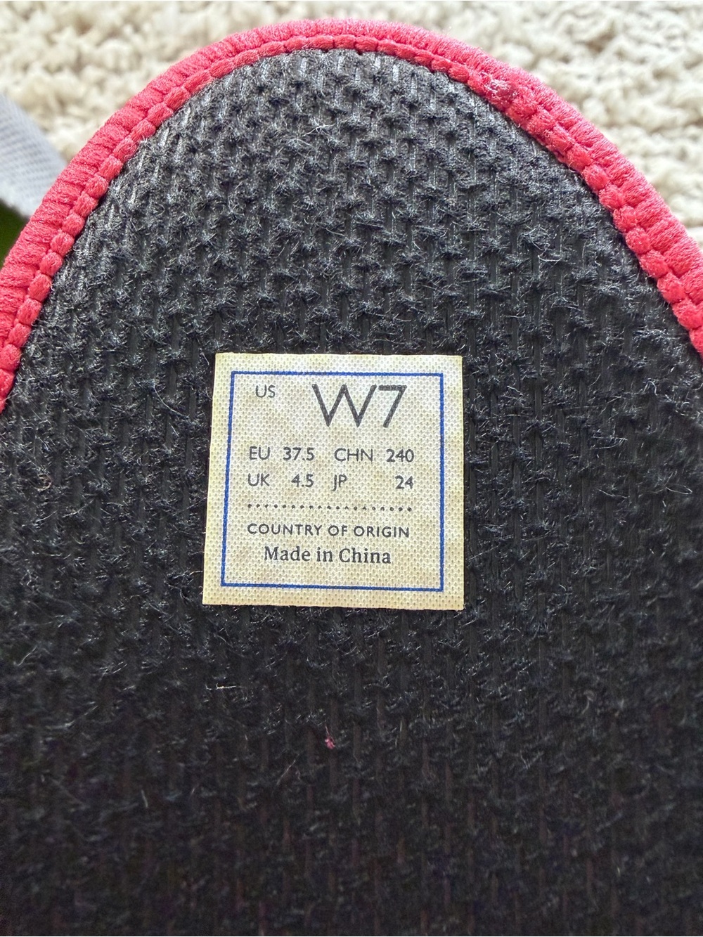 Rothy's Gray Knit Ballet Flats with Red Insole - Picture 2 of 3